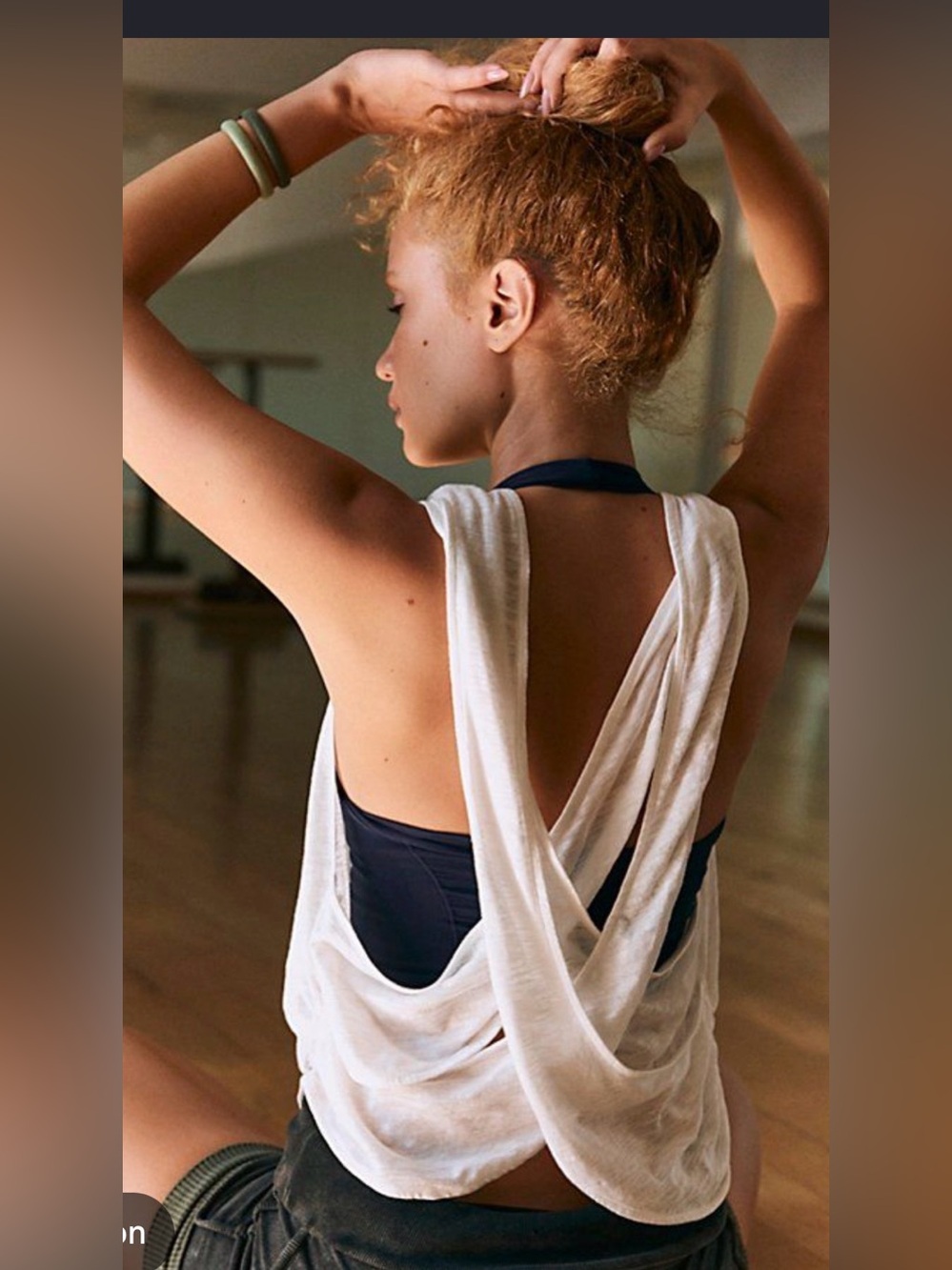 FP Movement by Free People back to back Charcoal Muscle Tank
